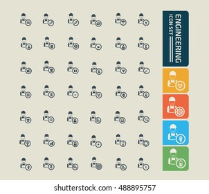 
Engineering icon set,vector