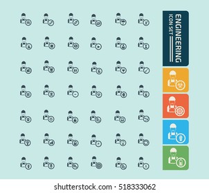 
Engineering icon set,vector