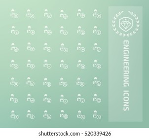 
Engineering icon set,vector