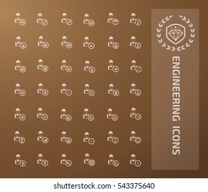 Engineering icon set,vector