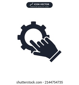 plantilla de símbolo de icono de ingeniería para ilustración de logotipo de colección de diseño gráfico y web