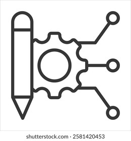 Engineering Icon Vector Illustration Outline