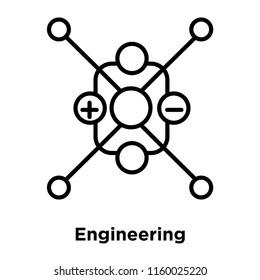 Engineering icon vector isolated on white background, Engineering transparent sign , sign and symbols in thin linear outline style