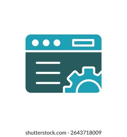 it engineering icon. vector.Editable stroke.linear style sign for use web design,logo.Symbol illustration.