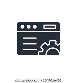 it engineering icon. vector.Editable stroke.linear style sign for use web design,logo.Symbol illustration.