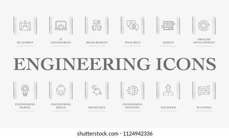 Engineering Icons Concept