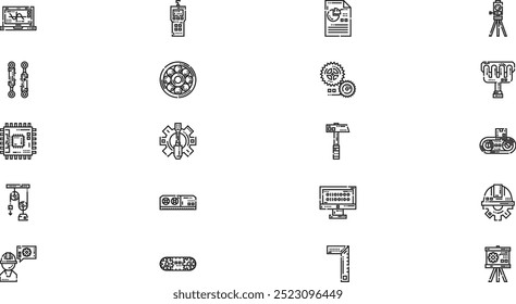 Engineering icons High-Quality Vector Icons Collection with Editable Stroke. Ideal for Professional and Creative Projects.