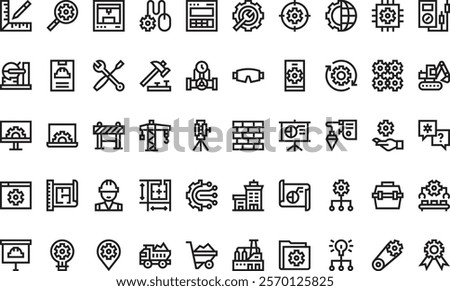 Engineering icons  High-Quality Vector Icons Collection with Editable Stroke. Ideal for Professional and Creative Projects.