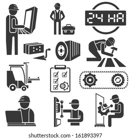 engineering icons, industrial icons