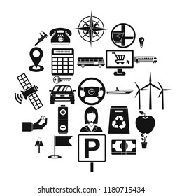 Engineering icons set. Simple set of 25 engineering vector icons for web isolated on white background