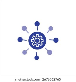 ícones de engenharia. vetor colorido simples