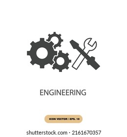 engineering icons  symbol vector elements for infographic web