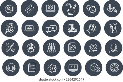 Engineering Icons vector design hand