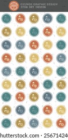 Engineering icons,retro style,clean vector