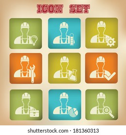 Engineering icons,vector