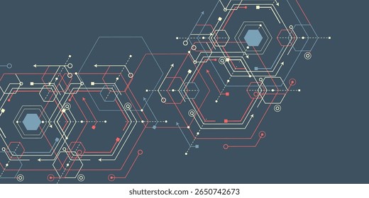 Ideas e innovaciones de ingeniería. Dibujo técnico. Antecedentes tecnológicos . Ilustración vectorial.