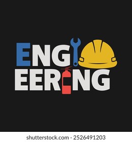 Engineering illustration banner for websites, flyer, marketing, brochure, cover, presentation, poster, 3d, printing, typography. Engineering Logo text background Wallpaper for Engineers