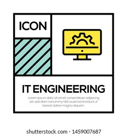 IT ENGINEERING AND ILLUSTRATION ICON CONCEPT
