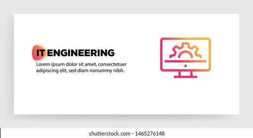 IT ENGINEERING AND ILLUSTRATION ICON CONCEPT