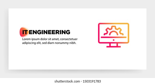 IT ENGINEERING AND ILLUSTRATION ICON CONCEPT