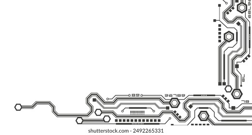 Engineering industry of the future. Electrical circuit technical drawing. New technologies. Vector illustration .