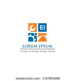 engineering industry logo , mechanic logo