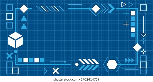 Industria de la ingeniería. Nuevas tecnologías. Inteligencia artificial. Ilustración vectorial