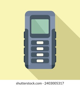 Engineering laser meter icon flat vector. Tool device. Modern screen electric