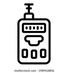 Engineering laser meter icon. Outline Engineering laser meter vector icon for web design isolated on white background