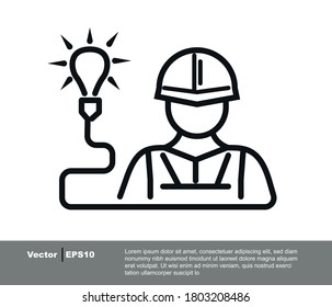 engineering light bulb idea concepts icon