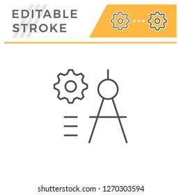 Engineering line icon
