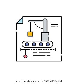 Engineering сolor line icon. Pictogram for web page, mobile app, promo. UI UX GUI design element. Editable stroke.