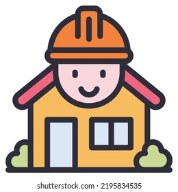 engineering line icon vector , home
