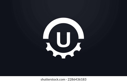 Engineering logo, gears and wrench with letter, logo design. Wrench service industry, industrial and mechanical symbol design. Gear Circle icon design.