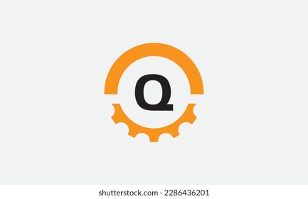 Engineering logo, gears and wrench with letter, logo design. Wrench service industry, industrial and mechanical symbol design. Gear Circle icon design.