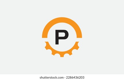 Engineering logo, gears and wrench with letter, logo design. Wrench service industry, industrial and mechanical symbol design. Gear Circle icon design.