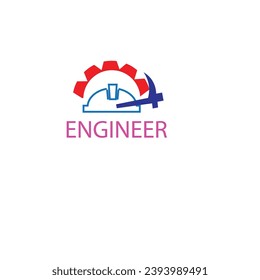 engineering logo or minimalist engineer clip art