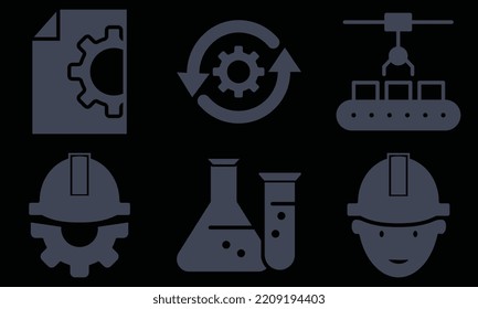  Ilustración de iconos de ingeniería y manufactura.
Industria de la Construcción, Ingeniero, Tecnología, Ingeniería.