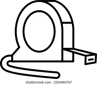 Engineering, measure, measurement vector icon on transparent background. Outline Engineering, measure, measurement vector icon