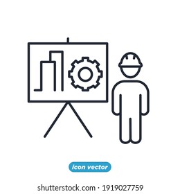 Engineering People icon. People Teamwork Engineering symbol template for graphic and web design collection logo vector illustration