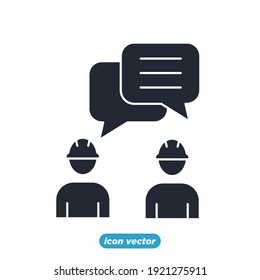Engineering People icon. People Teamwork Engineering symbol template for graphic and web design collection logo vector illustration