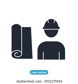 Engineering People icon. People Teamwork Engineering symbol template for graphic and web design collection logo vector illustration