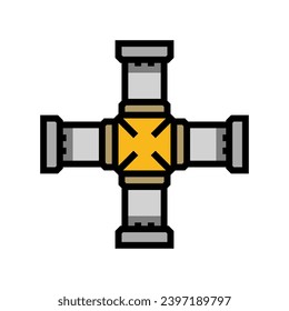 engineering pipeline color icon vector. engineering pipeline sign. isolated symbol illustration