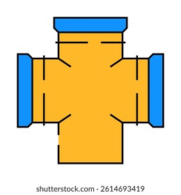 engineering pipeline line icon vector. engineering pipeline sign. isolated symbol illustration