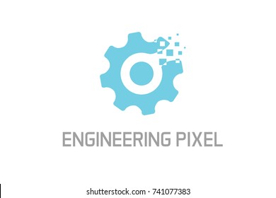 Engineering pixel logo