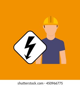 engineering plugging electricity power icon, vector illustration