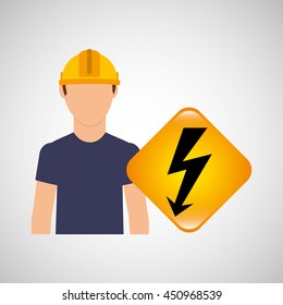 engineering plugging electricity power icon, vector illustration