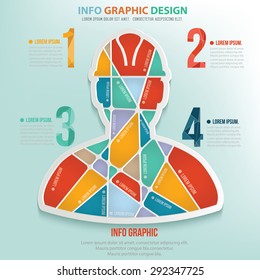 Engineering puzzle info graphic design,clean vector