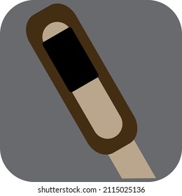 Engineering razor, illustration, vector on a white background.