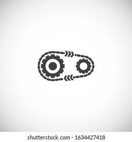 Engineering related icon on background for graphic and web design. Creative illustration concept symbol for web or mobile app.